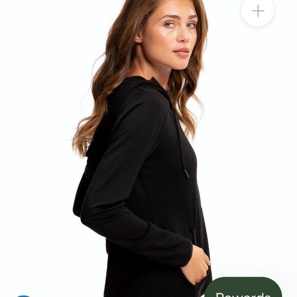 Threads 4 Thoughts Adalyn Full Zip Cropped‎ Pullover 14  black nwt stitch fix - Picture 2 of 6